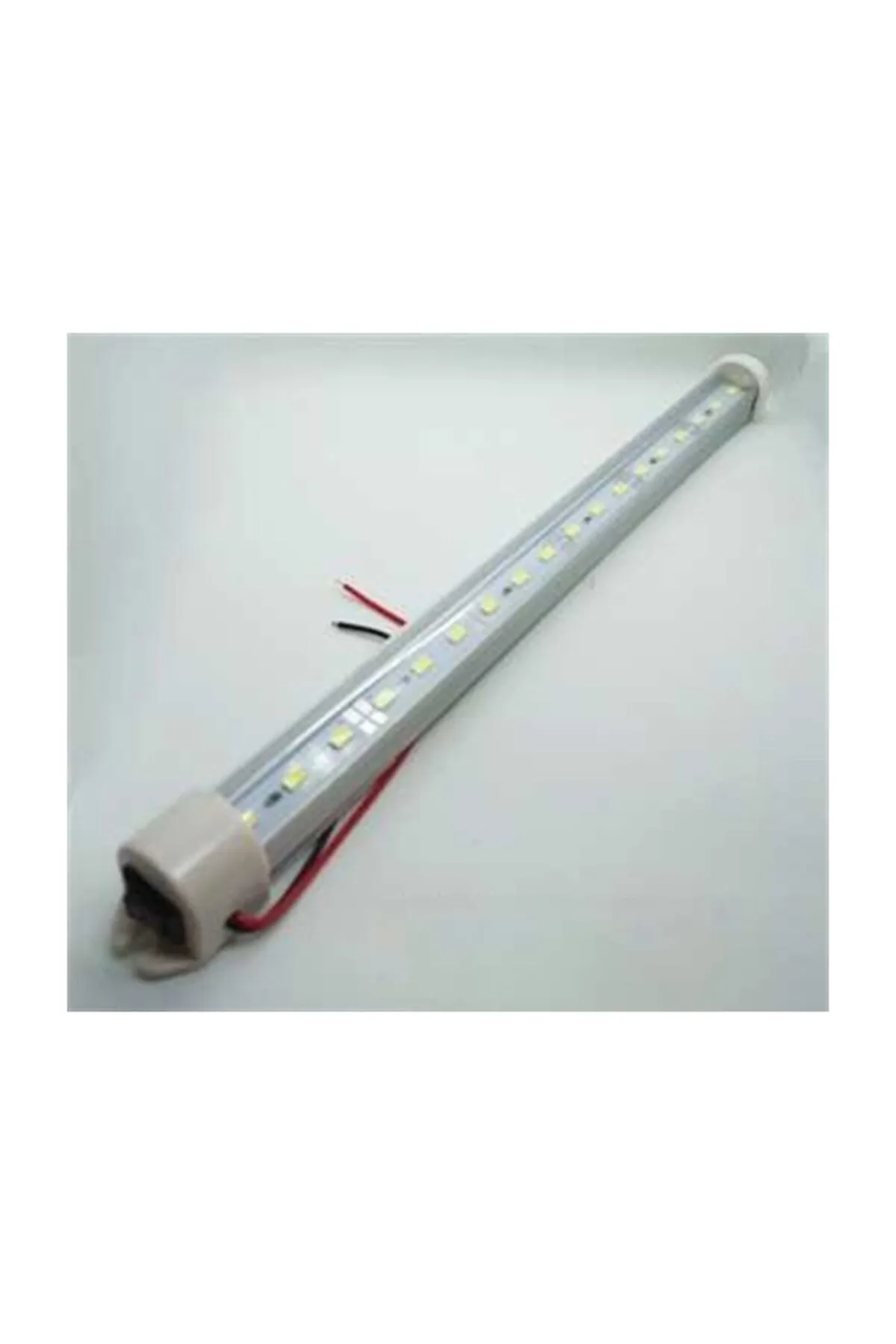 Ledli Tavan Lambası Şeffaf Camlı Beyaz 24 Volt 100 cm