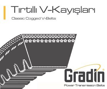 Gradin Klasik V Tırtıllı Kayış 9,5*775 La