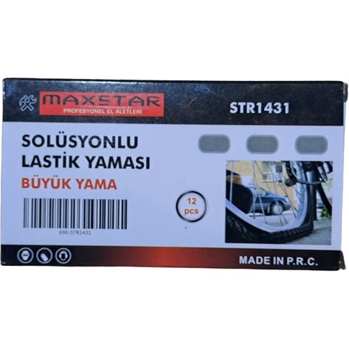 Maxstar Solüsyonlu Soğuk Lastik Yaması Büyük 12 Li